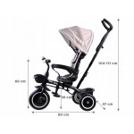 Trojkolka Tiny Bike 3v1 so štítom - krémová Trojkolka Tiny Bike 3v1 so štítom - krémová